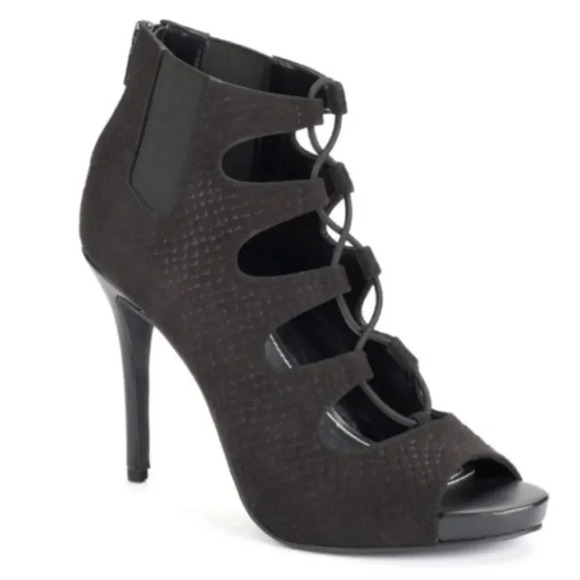 Jennifer Lopez Black Paulina Heels Size 7‎ - Picture 1 of 10